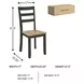 Gesthaven Natural And Green Side Chair Set Of 2