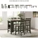 Gesthaven Natural And Green Counter Height Stool Set Of 2