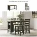Gesthaven Natural And Green Rectangular Counter Height Dining Table