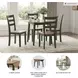 Gesthaven Natural And Green Drop Leaf Round Dining Table