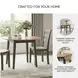 Gesthaven Natural And Green Drop Leaf Round Dining Table