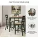 Gesthaven Natural And Green 5 Piece Counter Height Dining Set