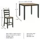 Gesthaven Natural And Green 5 Piece Counter Height Dining Set