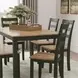 Gesthaven Natural And Green 5 Piece Counter Height Dining Set