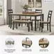 Gesthaven Natural And Green 6 Piece Dining Set