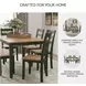Gesthaven Natural And Green 6 Piece Dining Set