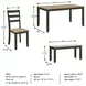 Gesthaven Natural And Green 6 Piece Dining Set
