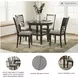 Langwest Cherry Brown 5 Piece Dining Set