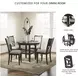Langwest Cherry Brown 5 Piece Dining Set