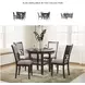 Langwest Cherry Brown 5 Piece Dining Set