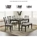 Langwest Cherry Brown 6 Piece Dining Set