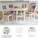 Erinberg Antique White 5 Piece Dining Set
