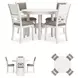 Erinberg Antique White 5 Piece Dining Set