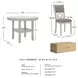 Erinberg Antique White 5 Piece Dining Set