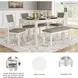 Erinberg Antique White 6 Piece Dining Set