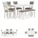 Erinberg Antique White 6 Piece Dining Set
