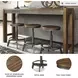 Torjin Brown and Gray Adjustable Stool Set of 2