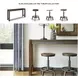 Torjin Brown and Gray Long Counter Height Dining Table