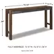 Torjin Brown and Gray Long Counter Height Dining Table