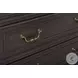 Hickory Creek Brown Velvet 3 Drawer Nightstand