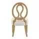 Oakmere Beige Upholstered Oval Side Chair Set of 2