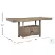 Paxton Place Dovetail Grey Extendable Counter Height Dining Table