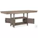 Paxton Place Dovetail Grey Extendable Counter Height Dining Table