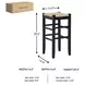 Mirimyn Black Bar Stool Set of 2