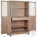 Ainsley Cerused Khaki Display Cabinet