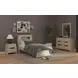 Darby Desert Twin Storage Panel Bed with USB Charging and LED