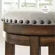 Valebeck Beige And Brown Swivel Counter Height Stool