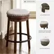 Valebeck Beige And Brown Swivel Counter Height Stool