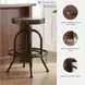 Valebeck Brown Swivel Bar Stool Set of 2