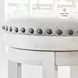 Valebeck Beige And White Swivel Counter Height Stool