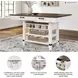 Valebeck White And Brown Storage Counter Height Dining Table