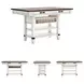 Valebeck White And Brown Storage Counter Height Dining Table