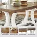 Valebeck White And Brown Extendable Rectangular Dining Table