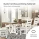 Valebeck White And Brown Extendable Rectangular Dining Table