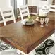 Valebeck White And Brown Extendable Rectangular Dining Table