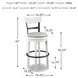 Valebeck White Tall Upholstered Swivel Bar Stool