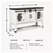 Valebeck White and Brown Server
