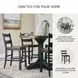 Valebeck Black And Brown Bar Stool Set of 2
