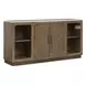 Westbourne Dark Umber and White 2 Door Marble Top Sideboard