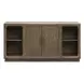 Westbourne Dark Umber and White 2 Door Marble Top Sideboard