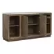 Westbourne Dark Umber and White 2 Door Marble Top Sideboard