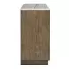 Westbourne Dark Umber and White 2 Door Marble Top Sideboard