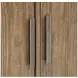 Westbourne Dark Umber and White 2 Door Marble Top Sideboard