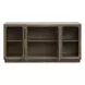 Westbourne Dark Umber and White 2 Door Marble Top Sideboard