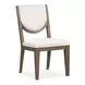 Westbourne White Upholstered Side Chair Set of 2