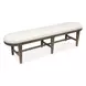 Westbourne White Upholstered Dining Bench